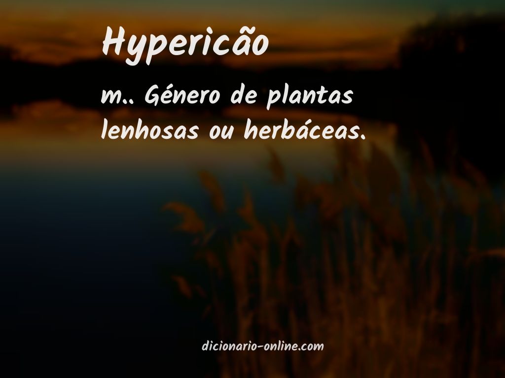 Significado de hypericão