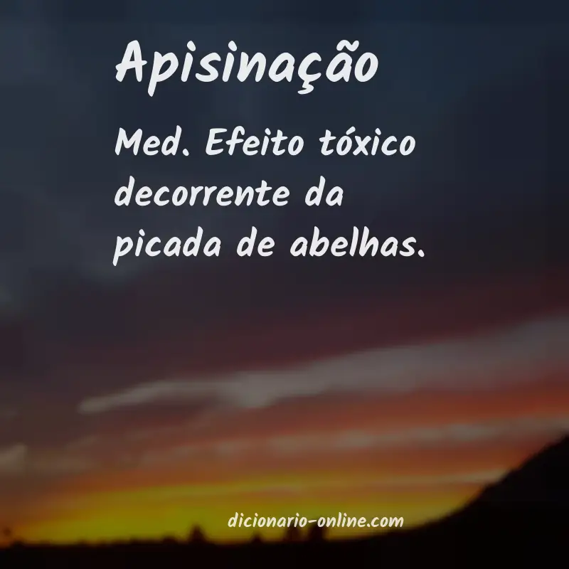 Significado de apisinação