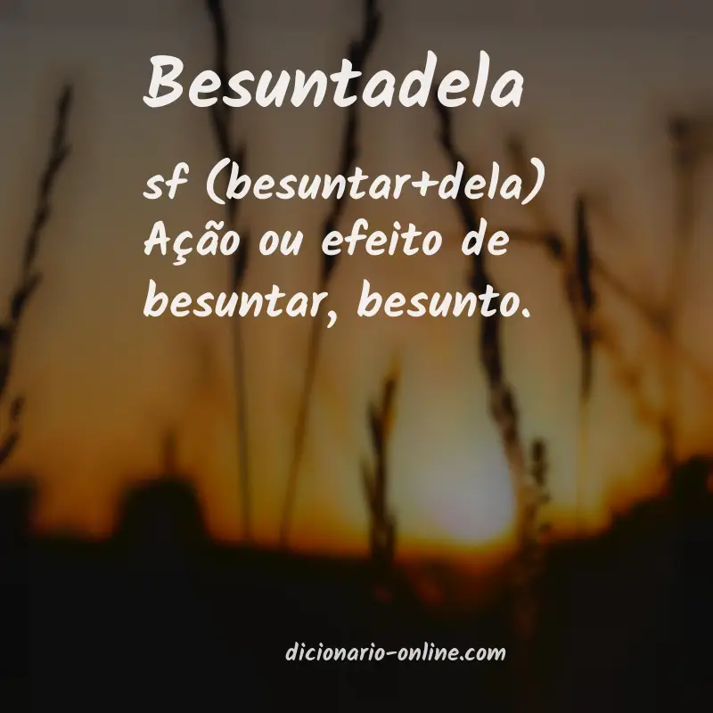 Significado de besuntadela
