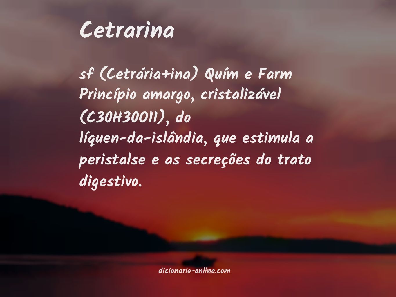 Significado de cetrarina