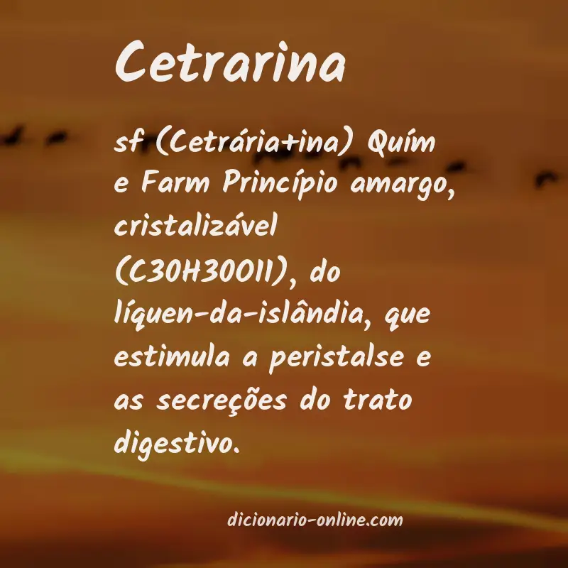 Significado de cetrarina