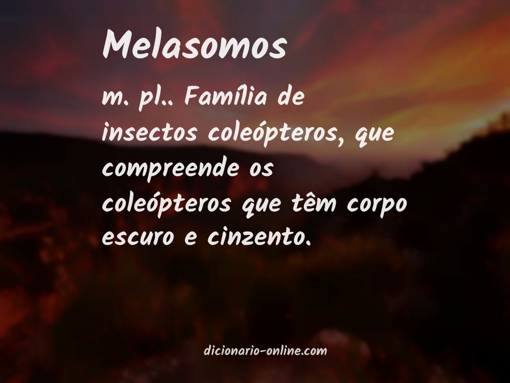 Significado de melasomos