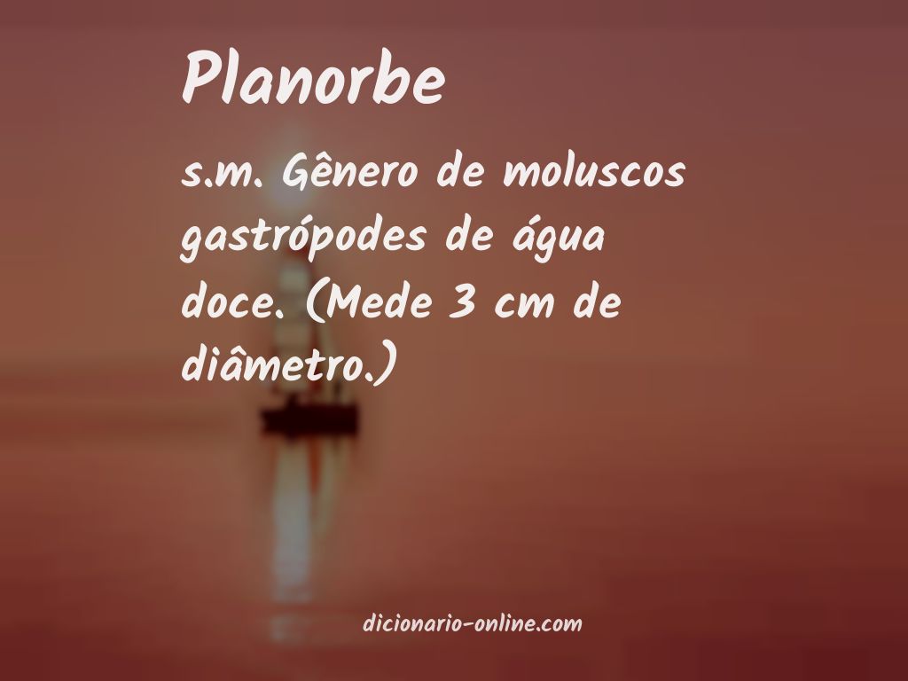 Significado de planorbe