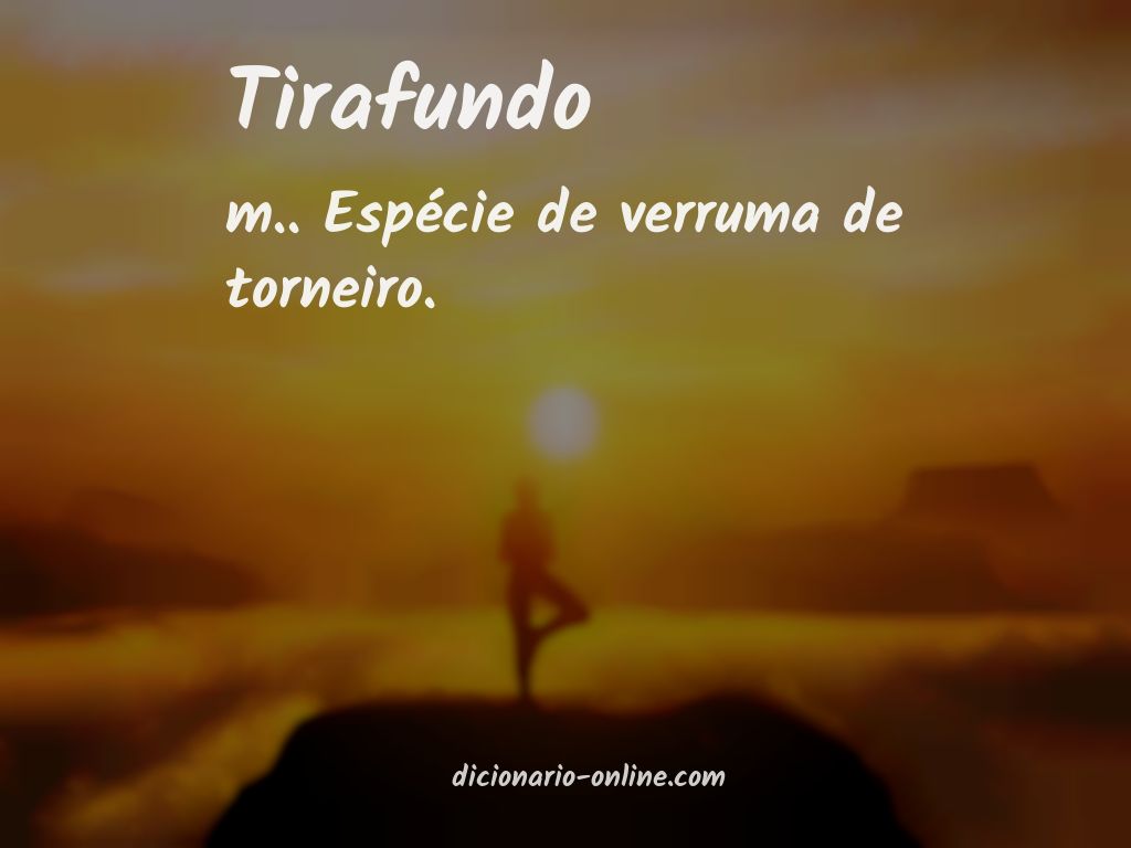 Significado de tirafundo