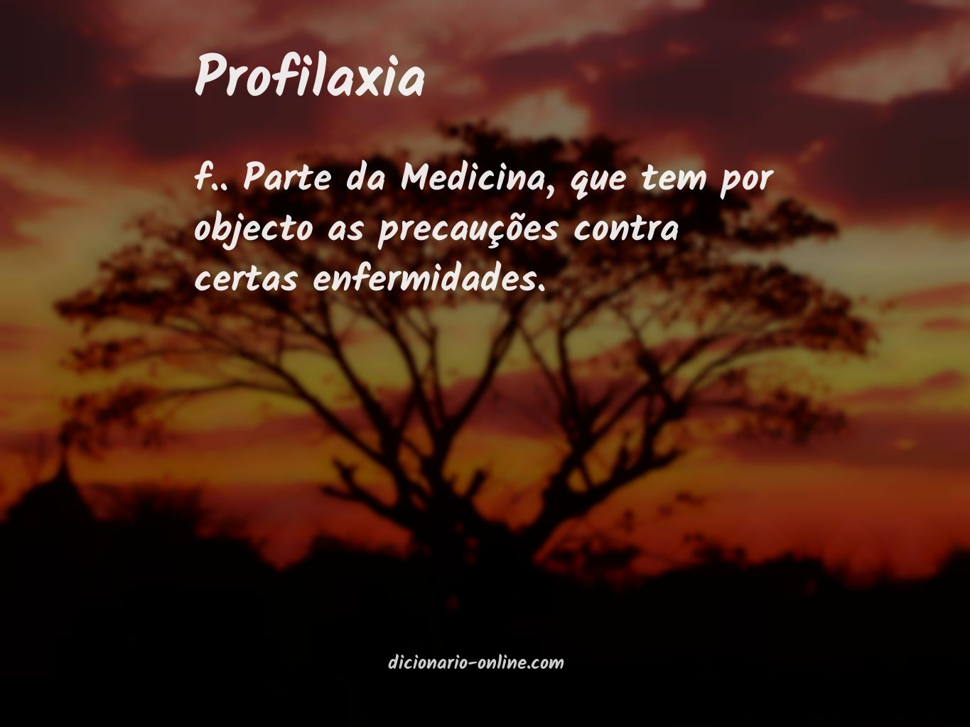 Significado de profilaxia