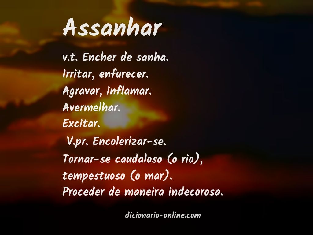 Significado de assanhar