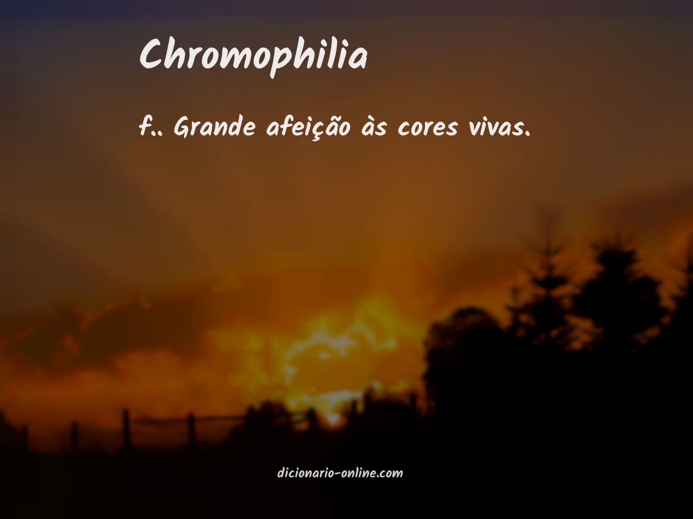 Significado de chromophilia