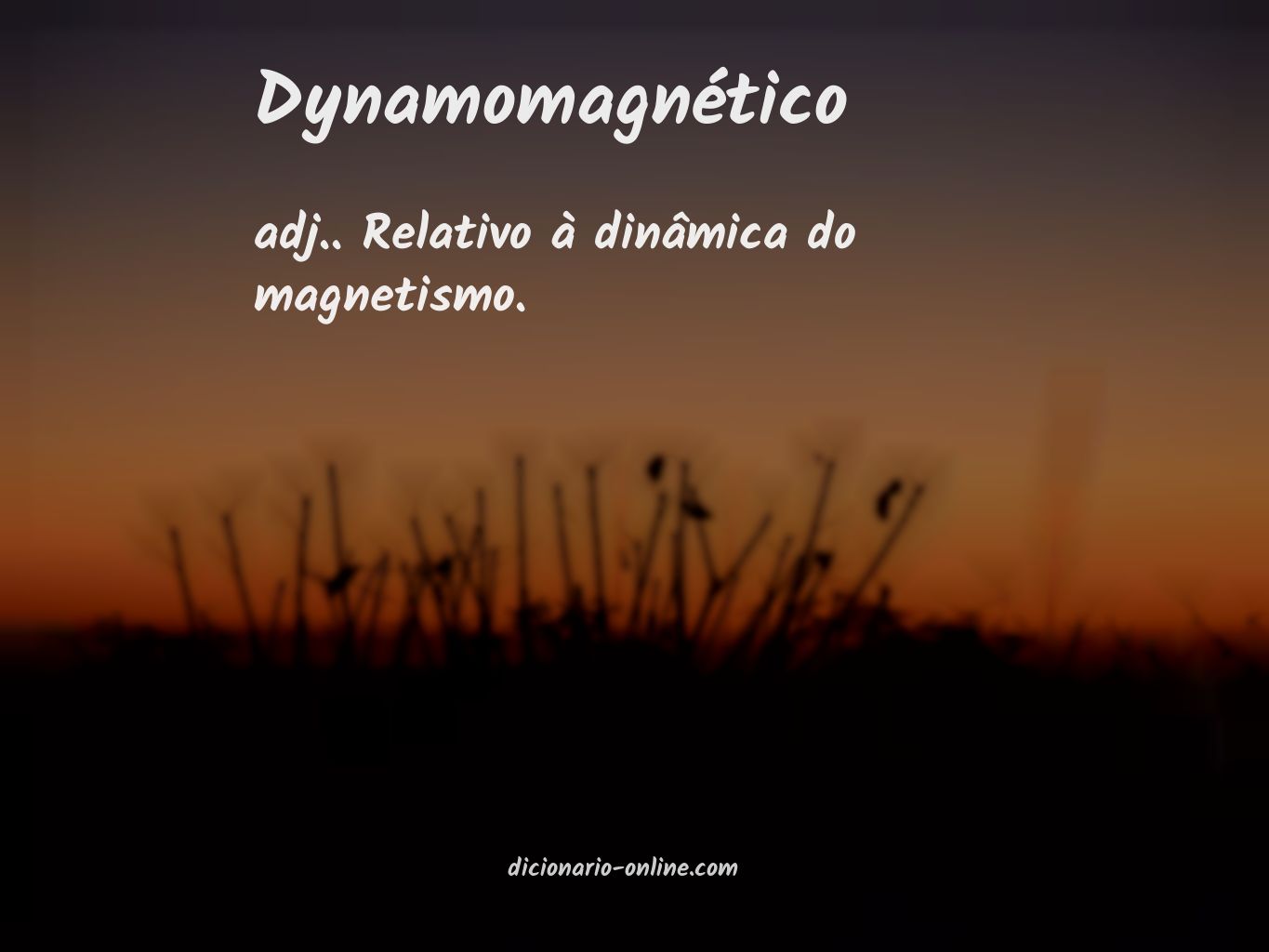 Significado de dynamomagnético