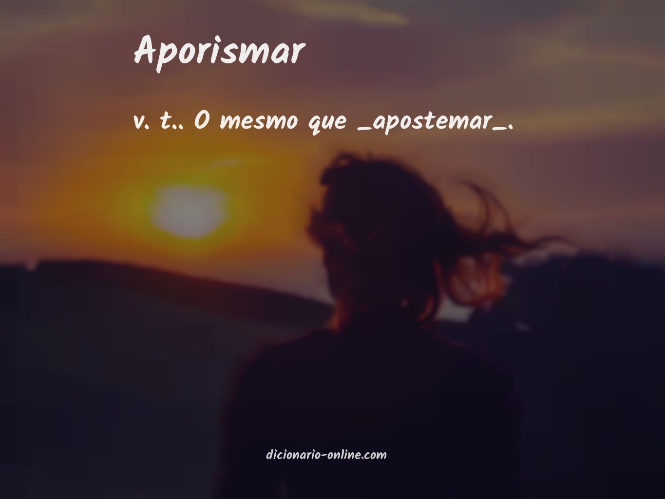 Significado de aporismar