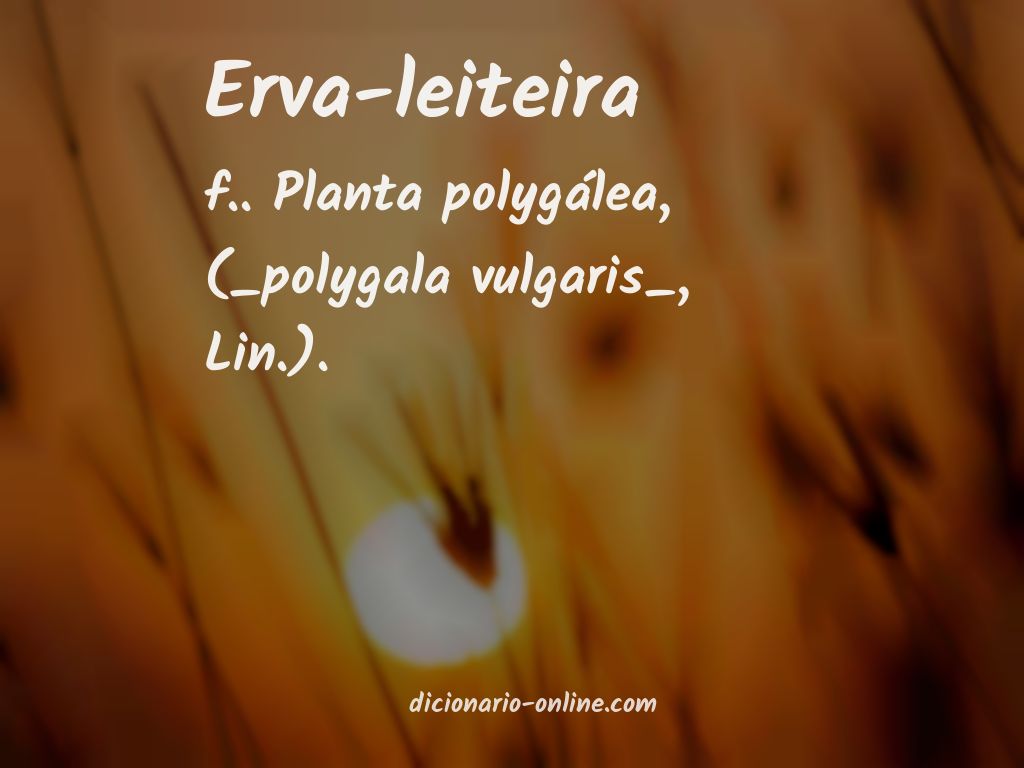 Significado de erva-leiteira