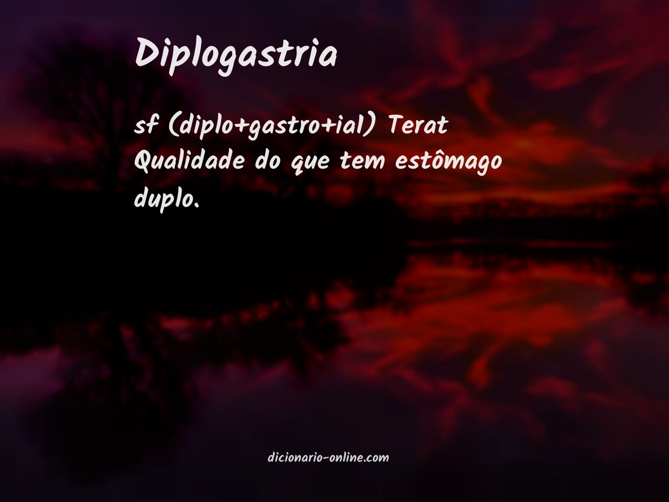 Significado de diplogastria