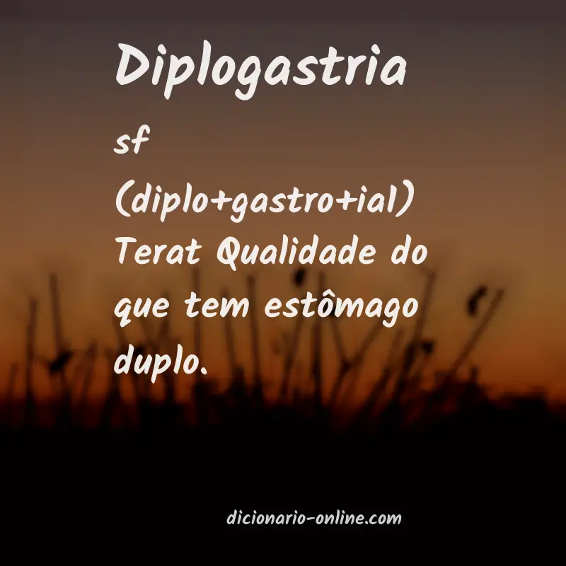 Significado de diplogastria