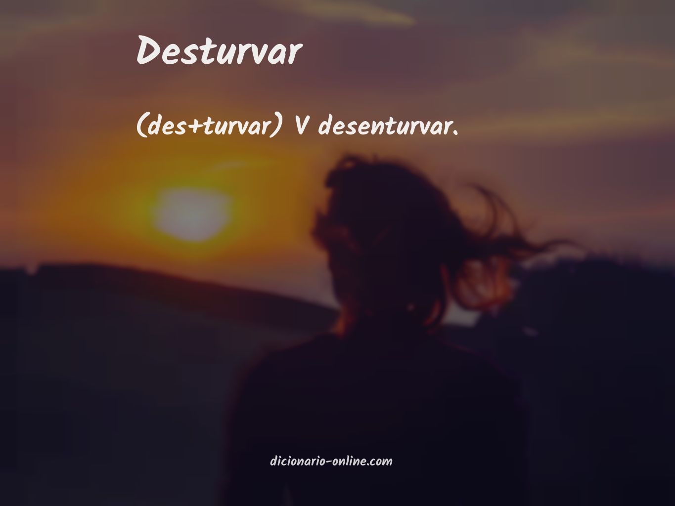 Significado de desturvar