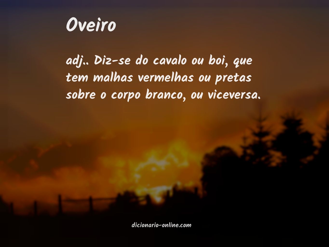 Significado de oveiro