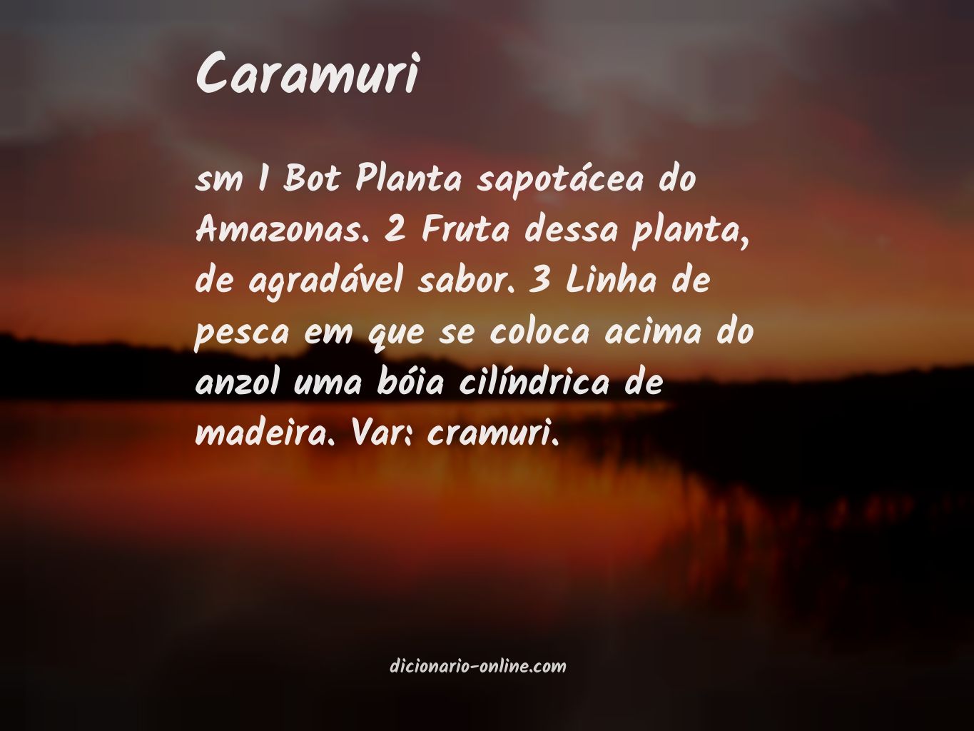 Significado de caramuri