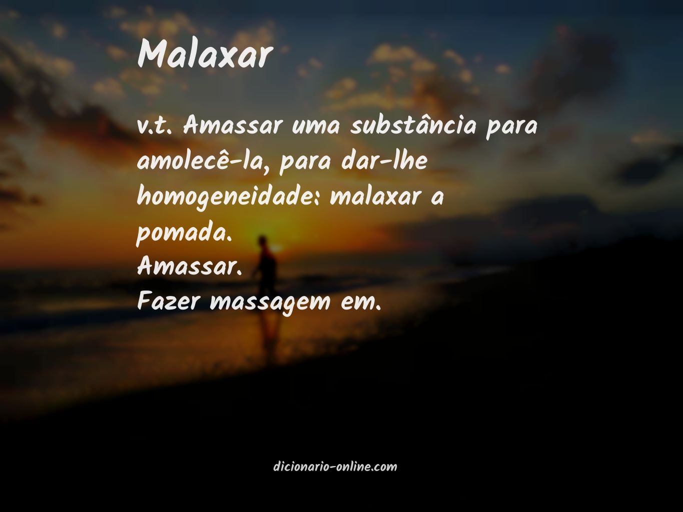 Significado de malaxar