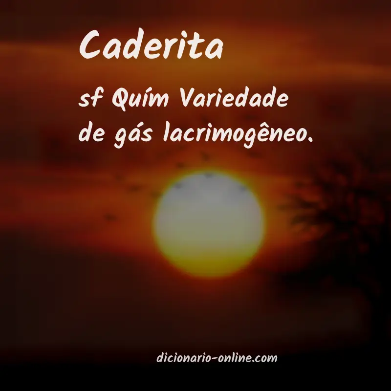 Significado de caderita