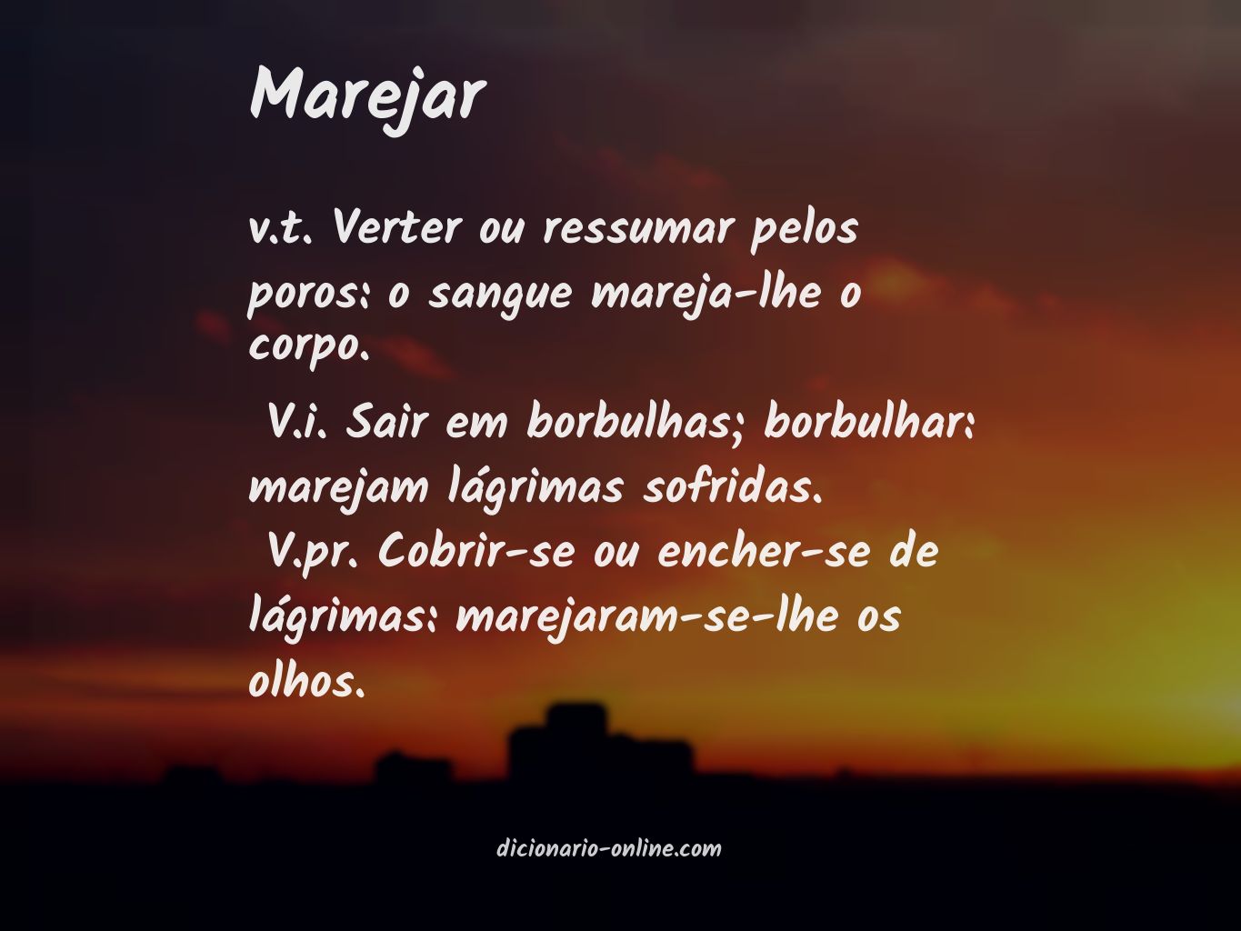 Significado de marejar