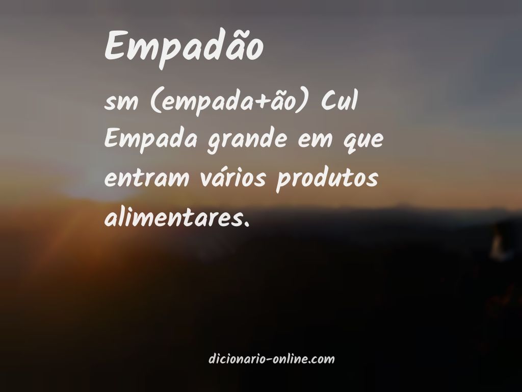 Significado de empadão