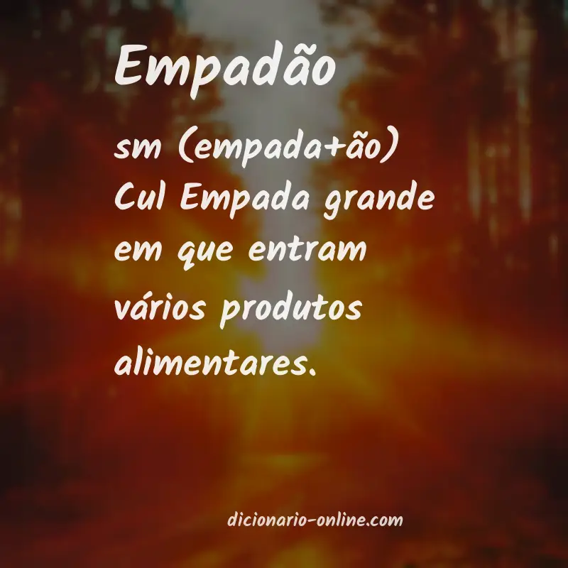 Significado de empadão