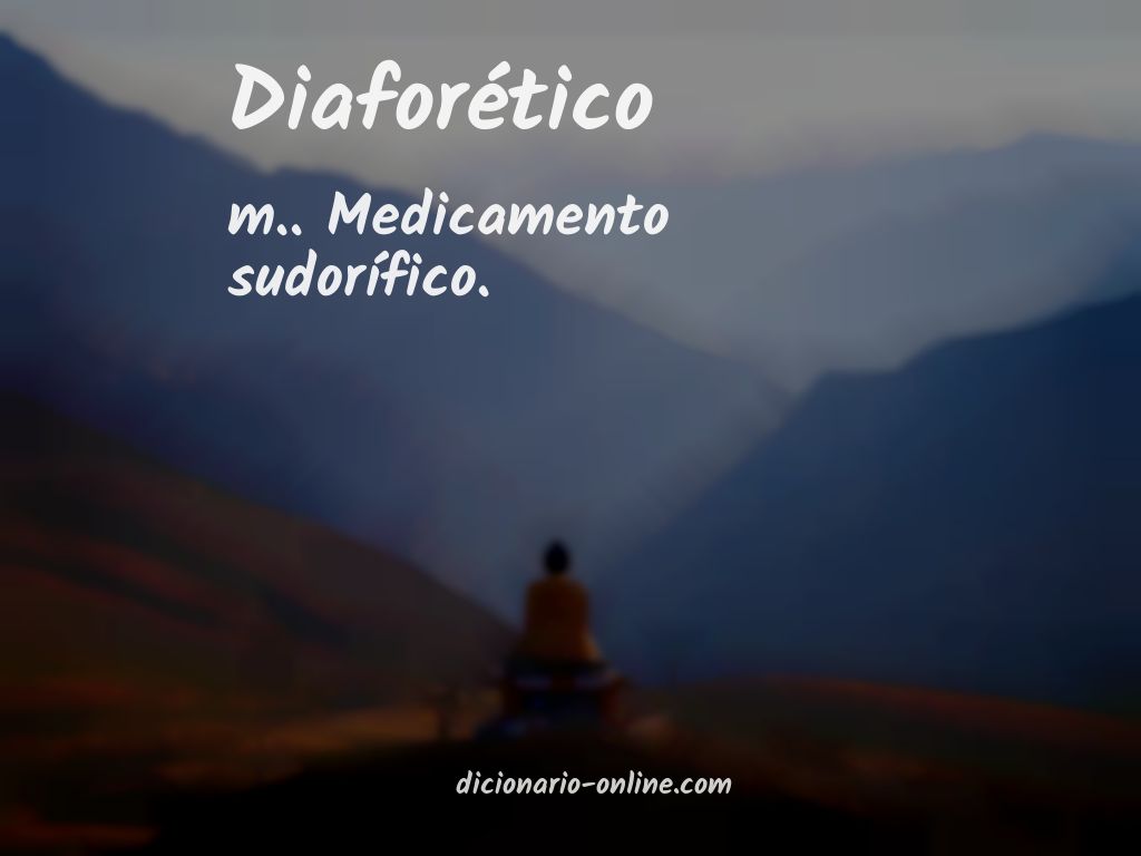 Significado de diaforético