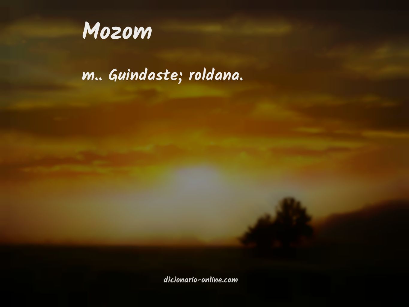 Significado de mozom