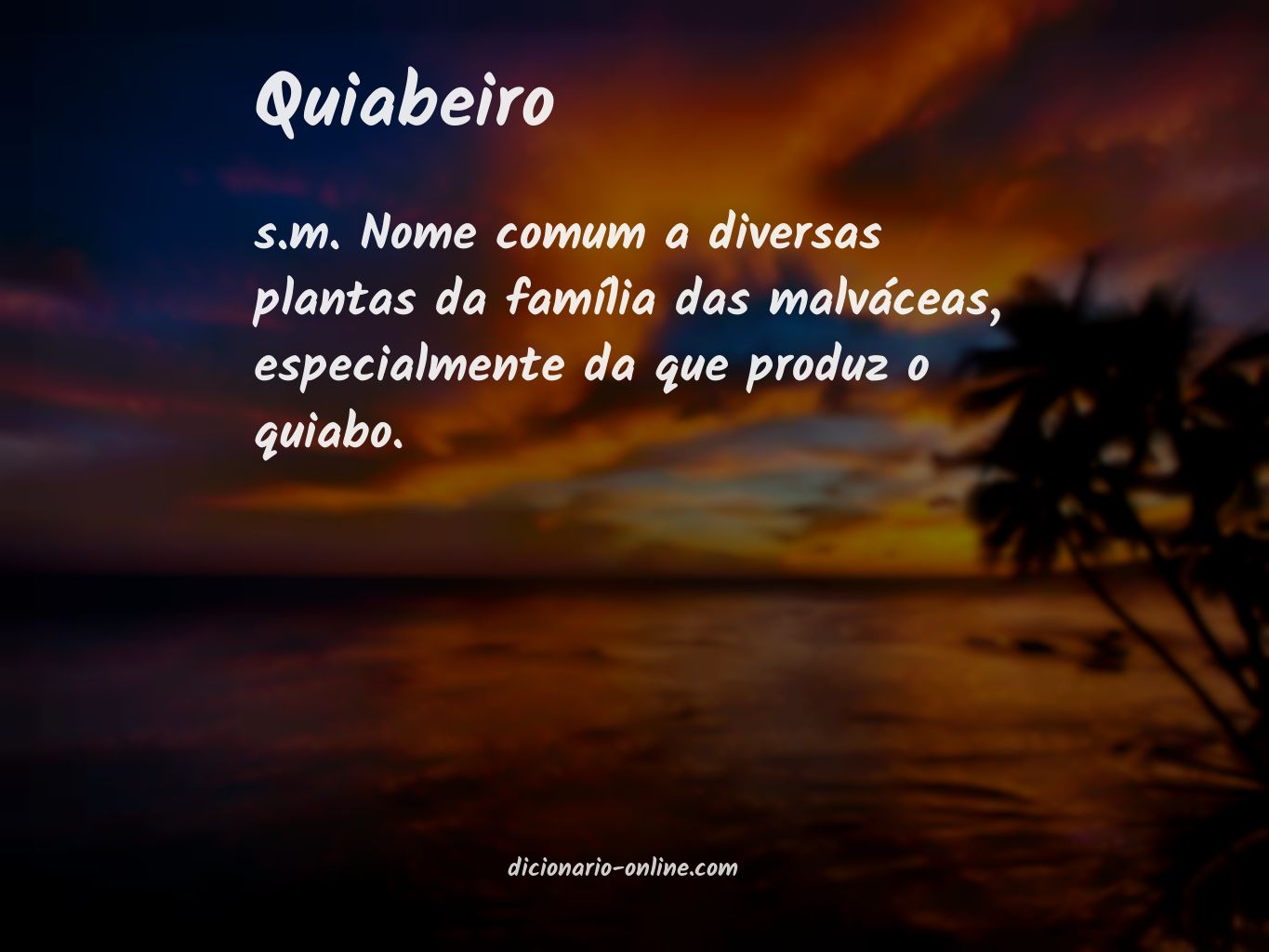 Significado de quiabeiro