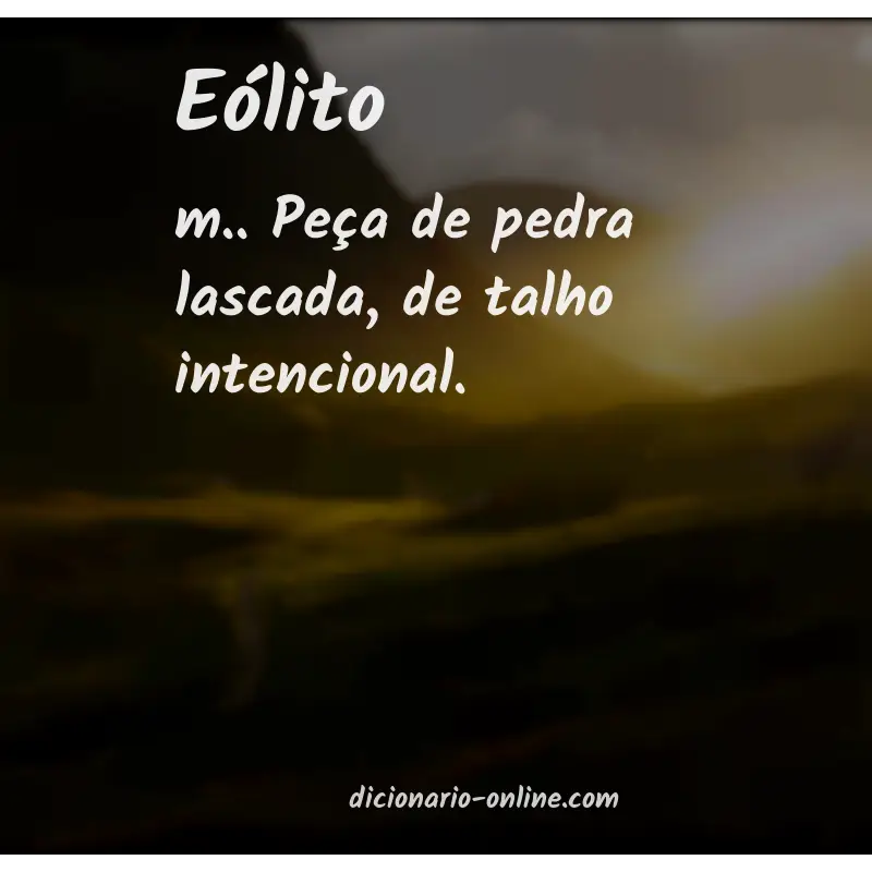 Significado de eólito