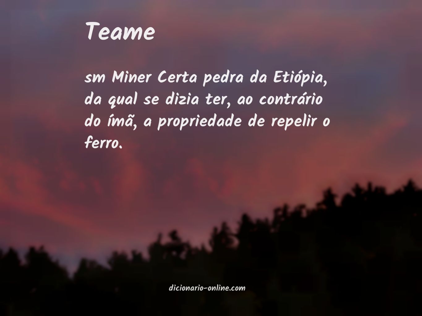 Significado de teame