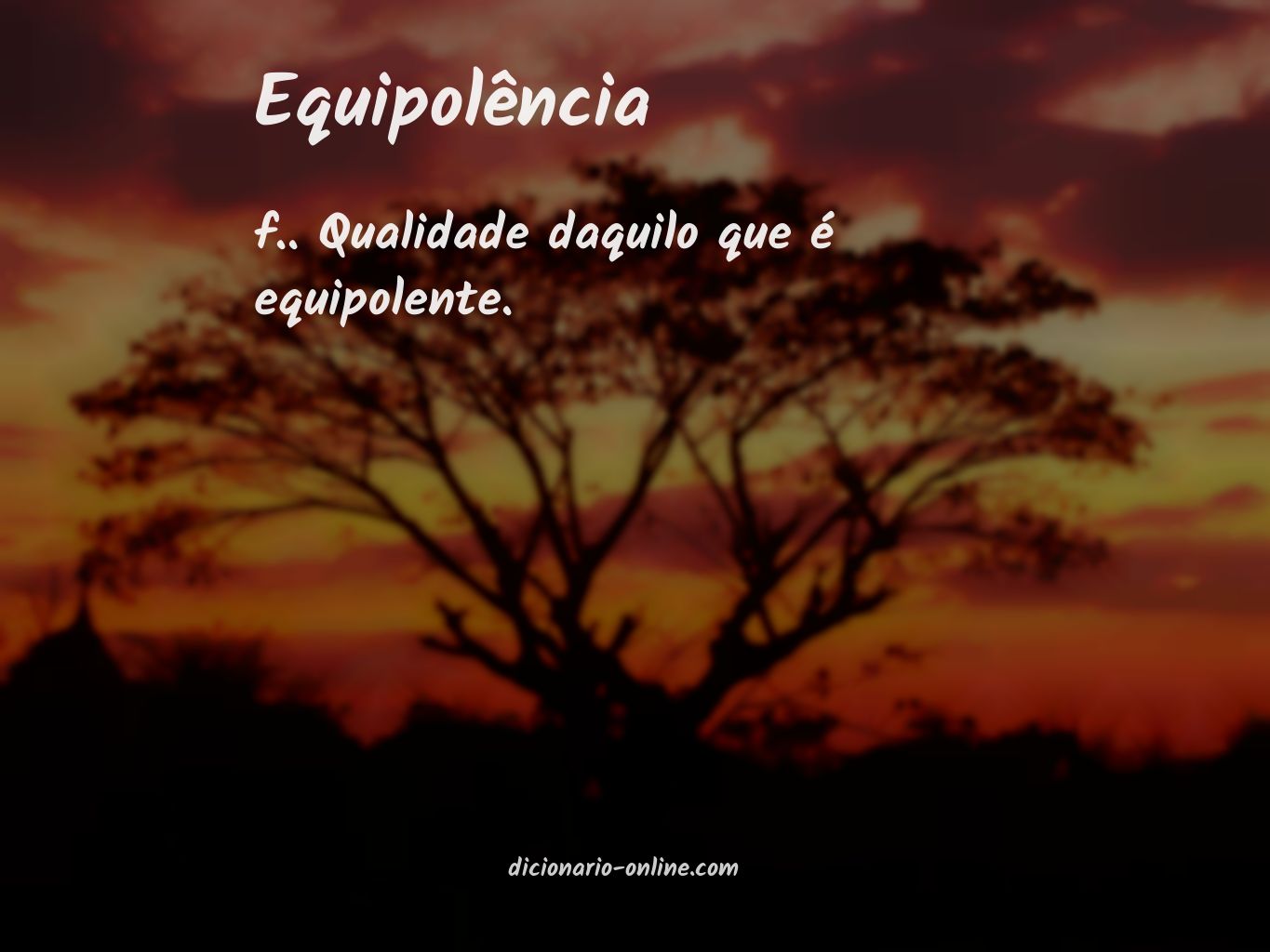 Significado de equipolência