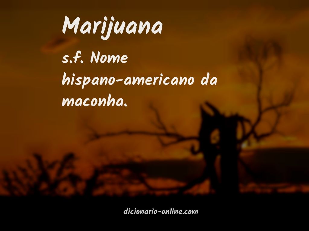 Significado de marijuana