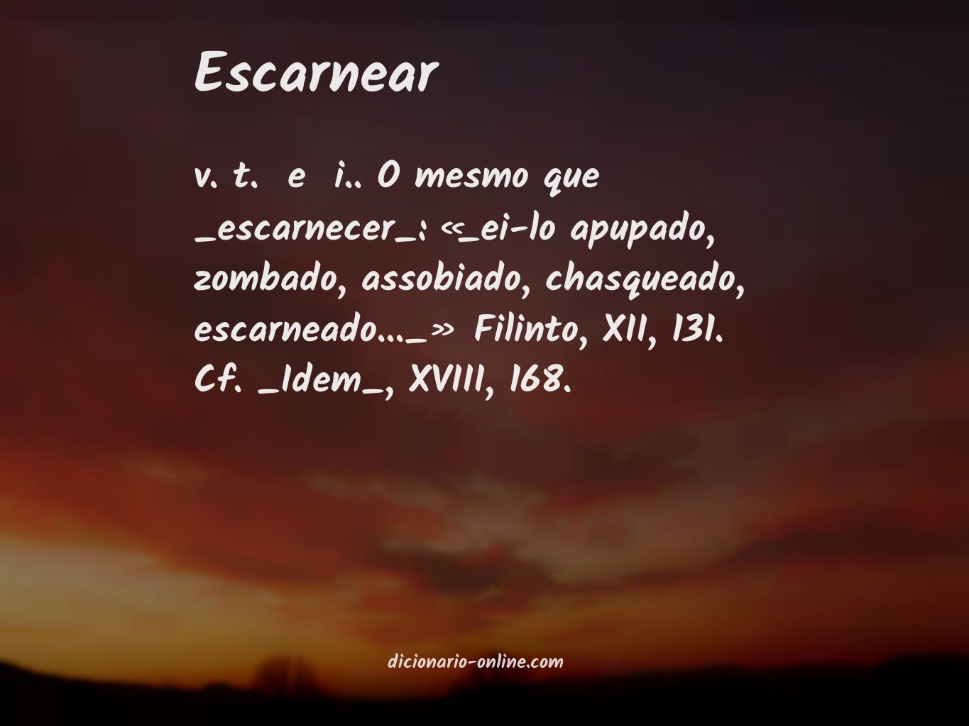 Significado de escarnear