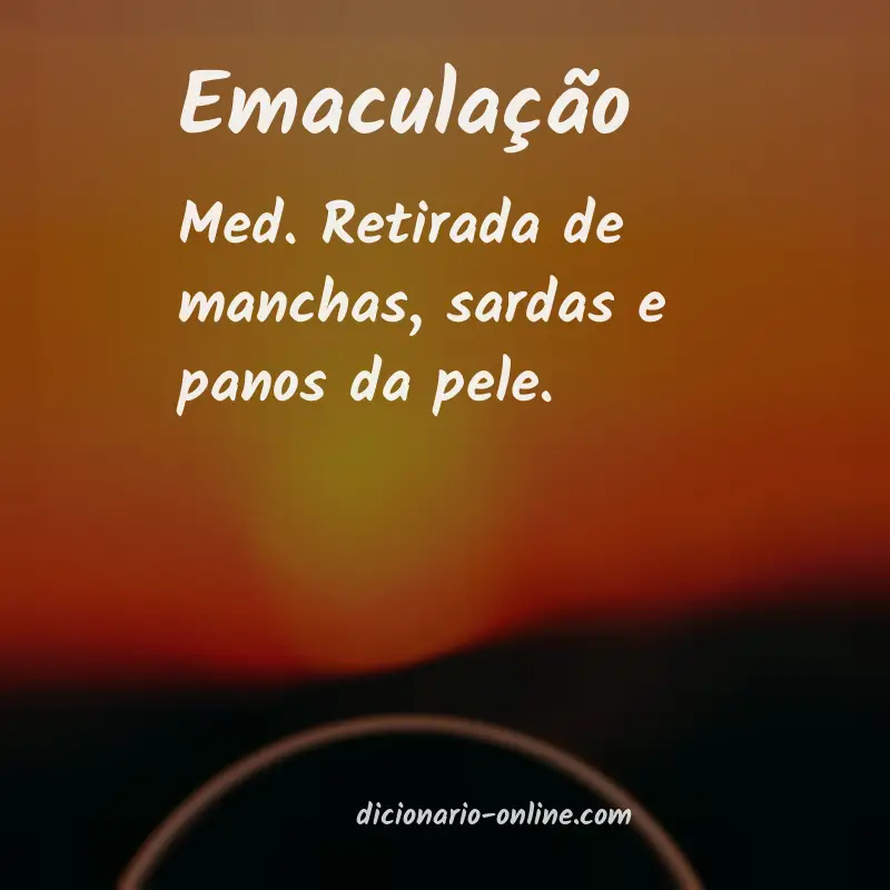 Significado de emaculação