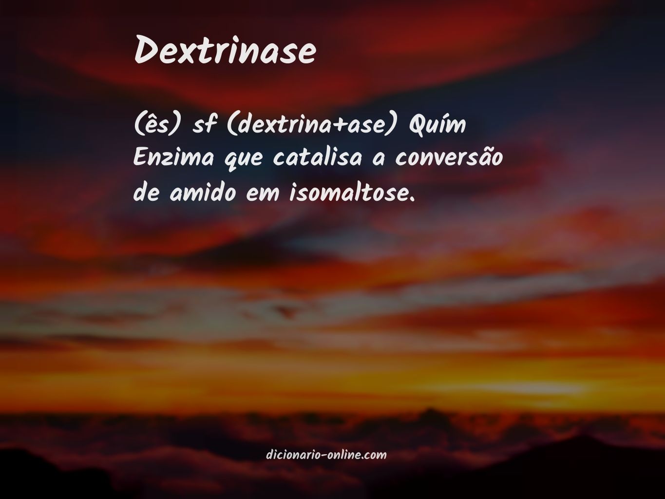 Significado de dextrinase