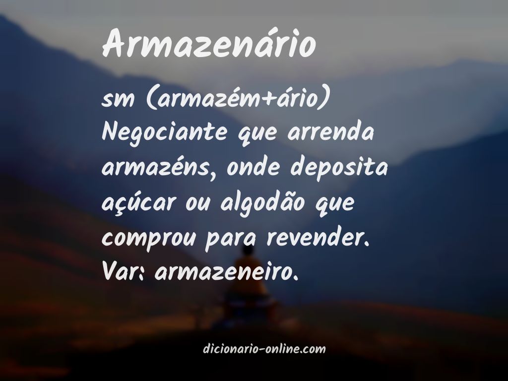 Significado de armazenário