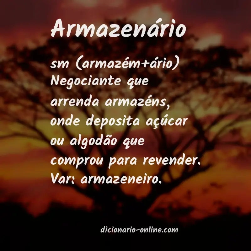 Significado de armazenário