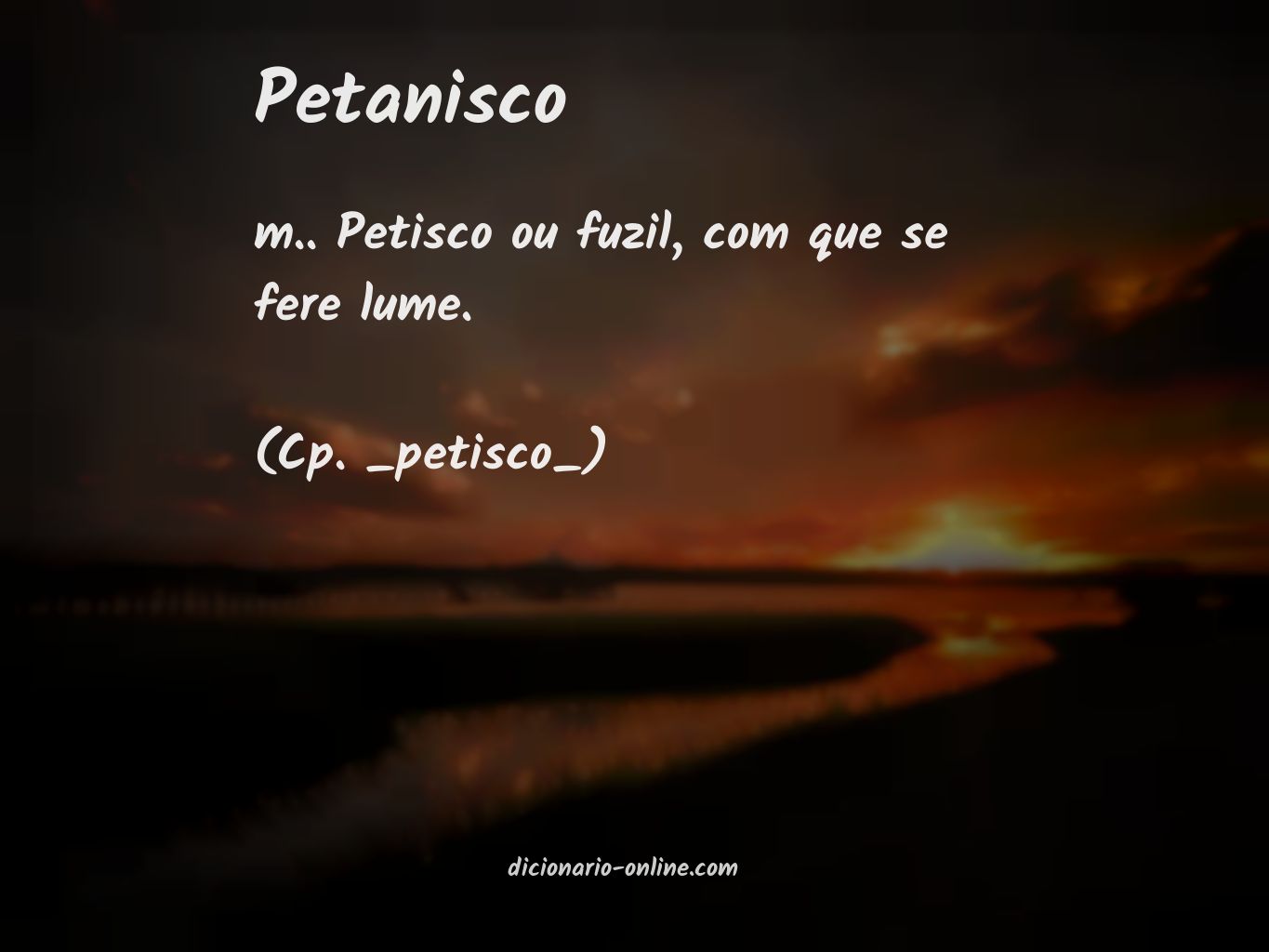 Significado de petanisco