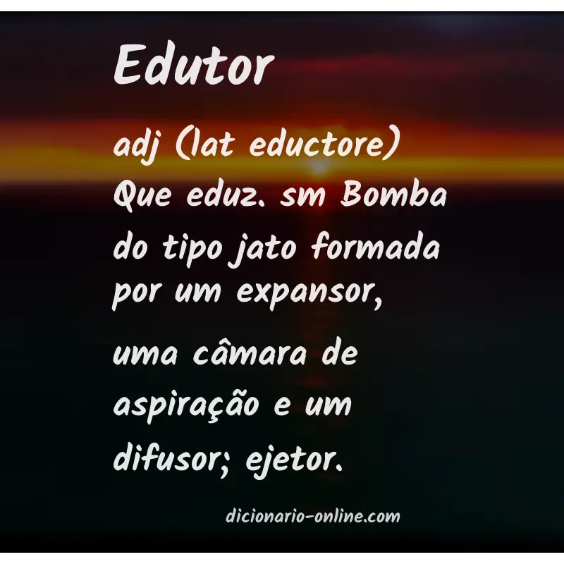 Significado de edutor