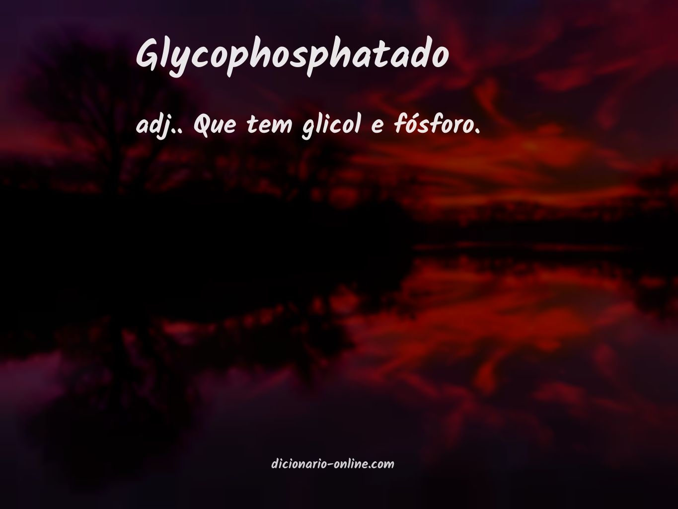 Significado de glycophosphatado