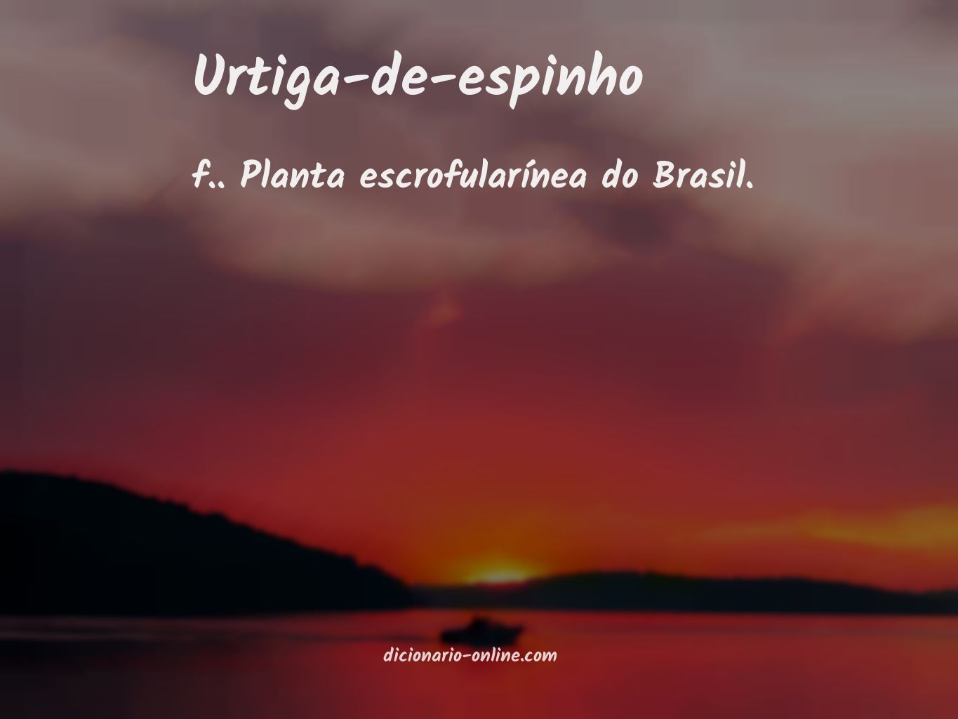 Significado de urtiga-de-espinho