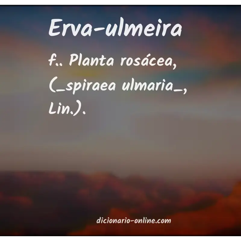 Significado de erva-ulmeira