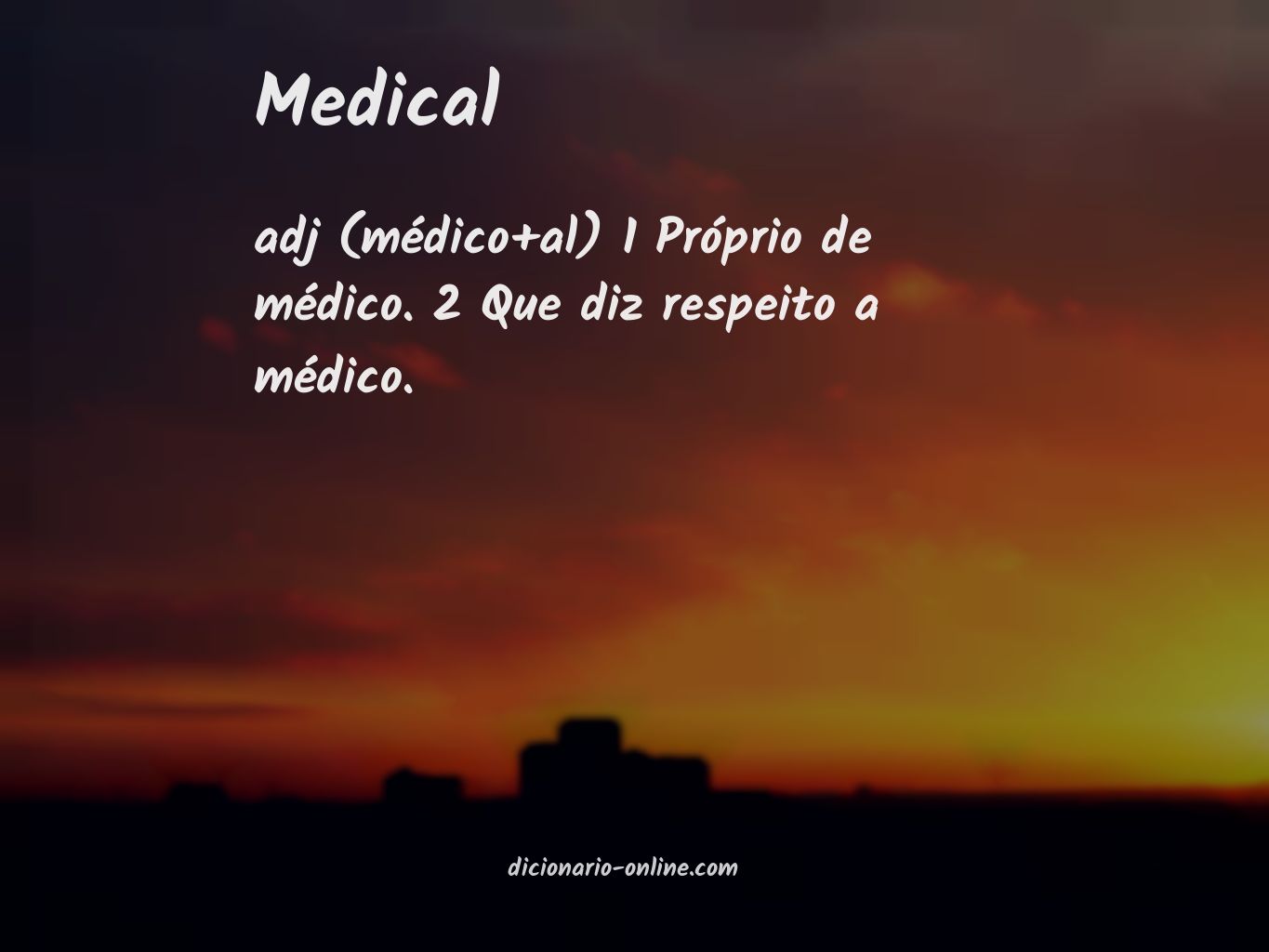 Significado de medical