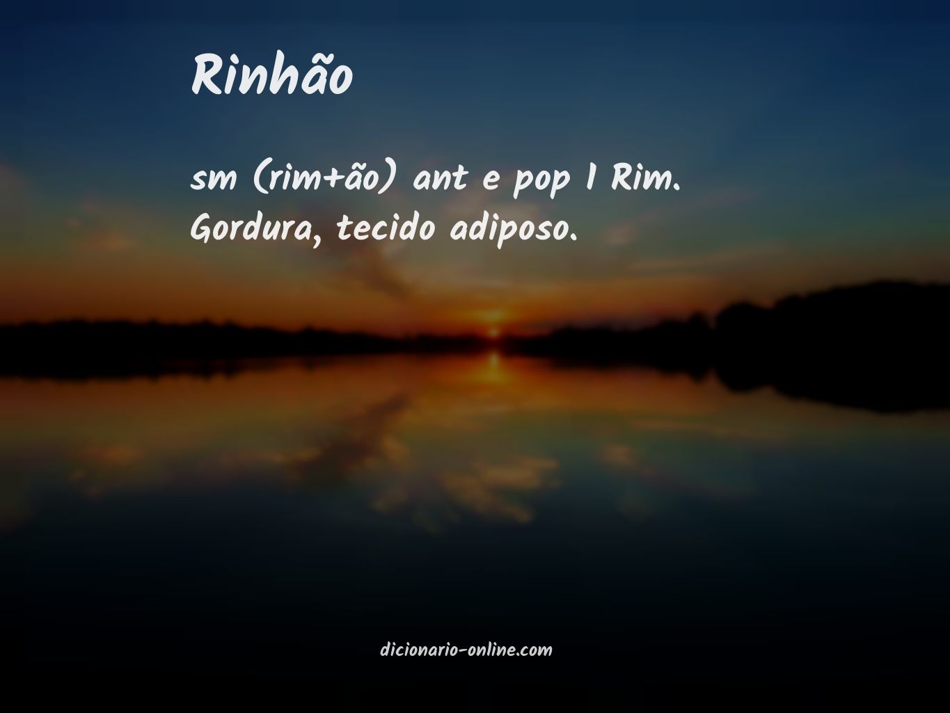 Significado de rinhão