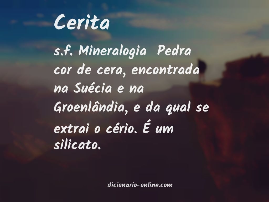 Significado de cerita