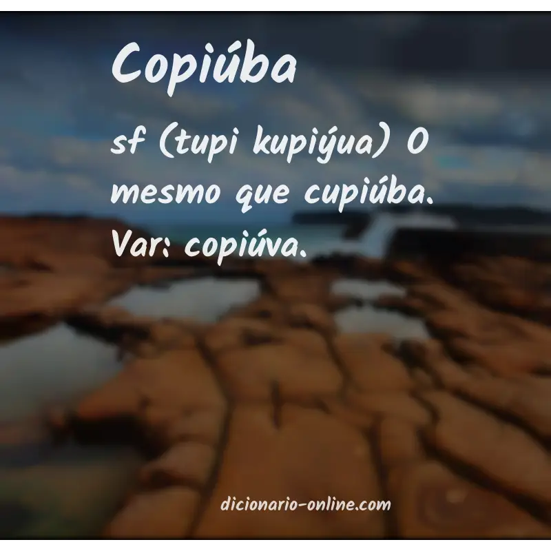 Significado de copiúba