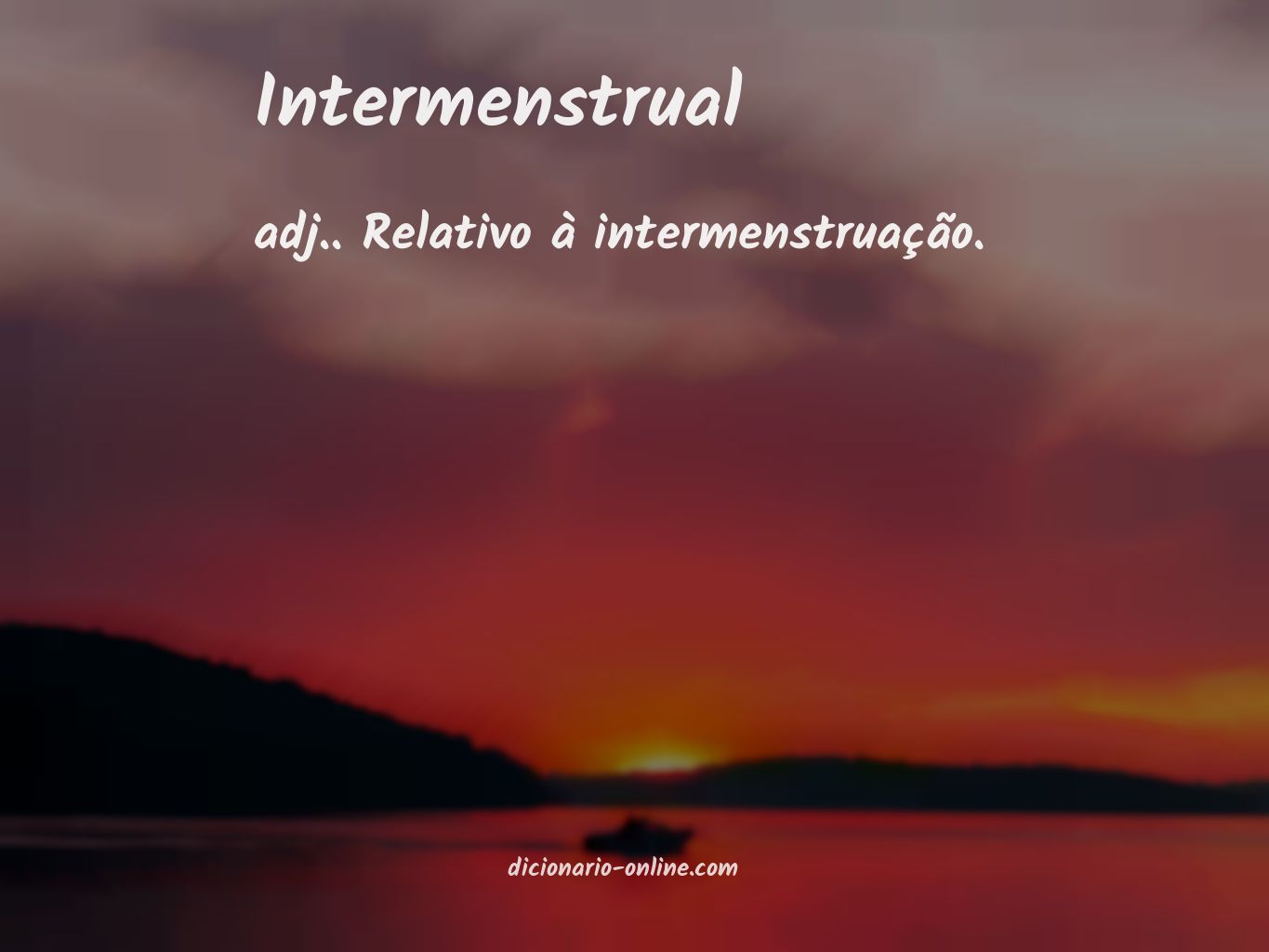 Significado de intermenstrual