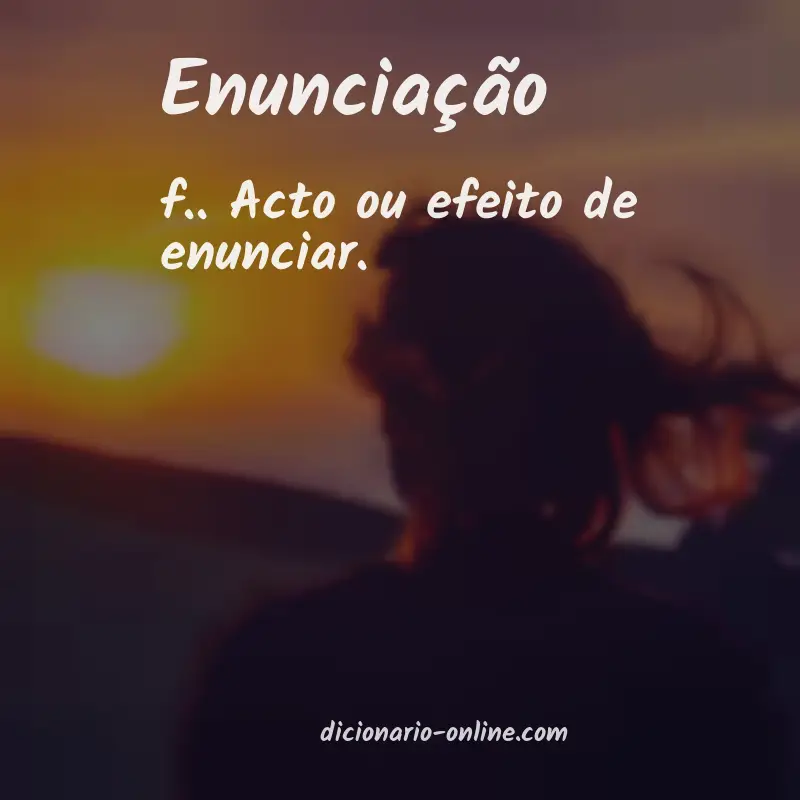 Significado de enunciação