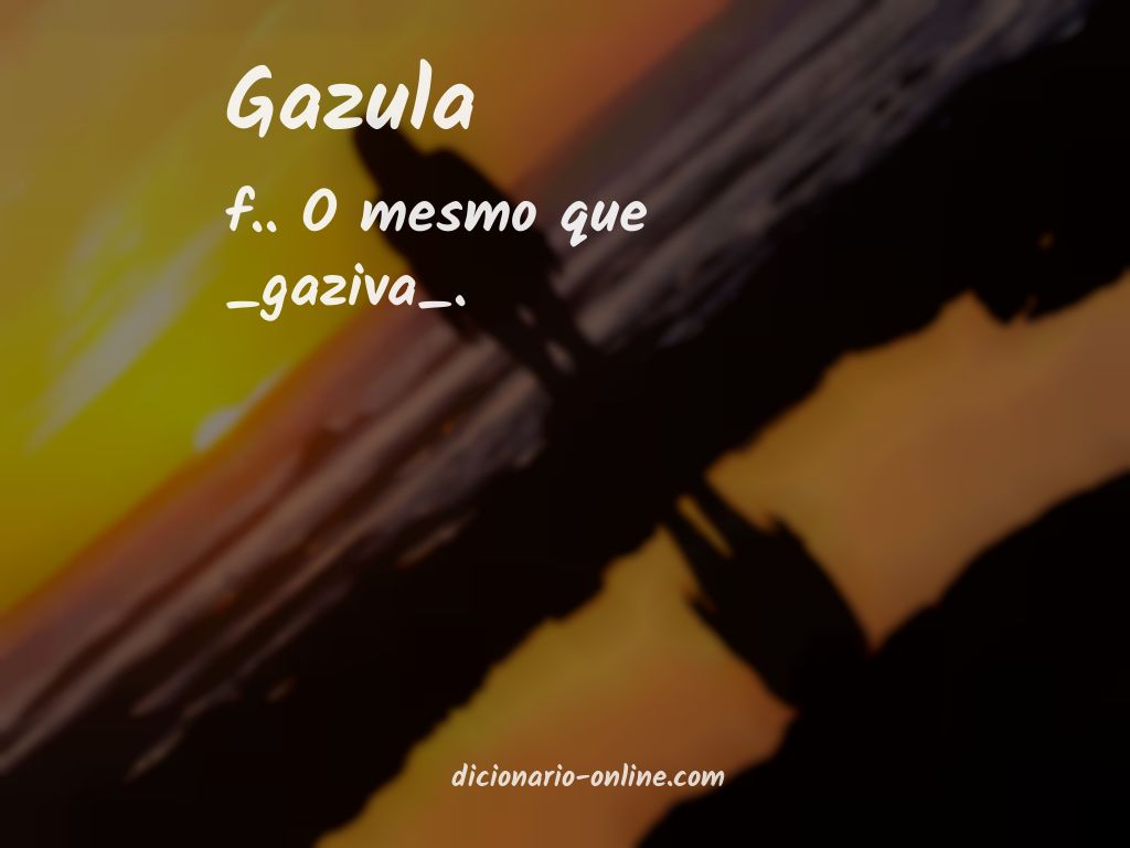 Significado de gazula