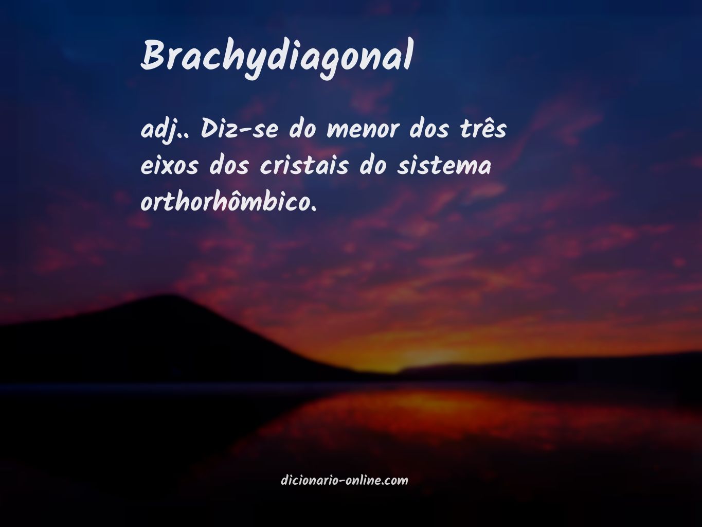 Significado de brachydiagonal