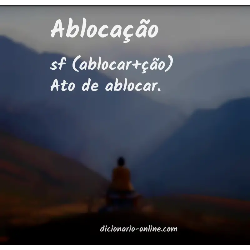 Significado de ablocação